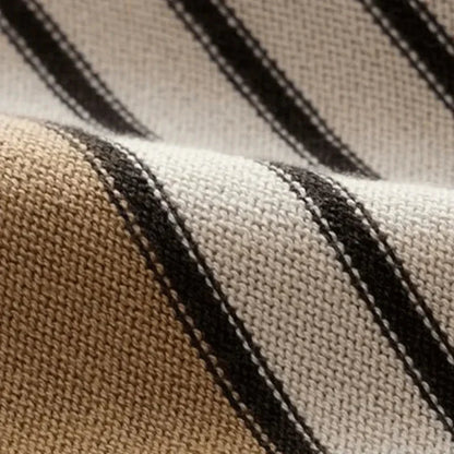 Striped Knit Polo Shirt - Montelle