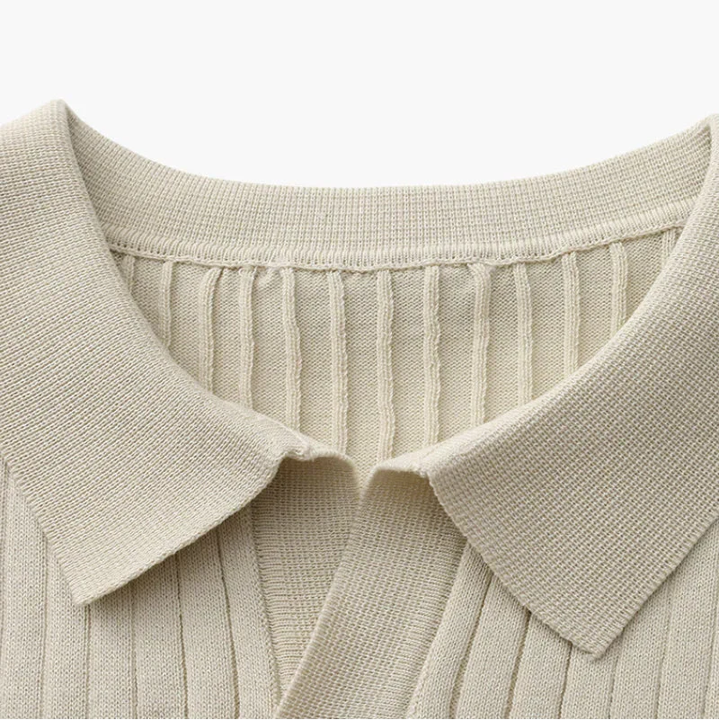 Premium Ribbed Polo Shirt – Sollome